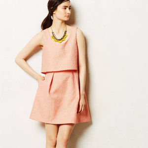 Anthropologie Mandarine Dress By Erin Fetherston Layered Top Side Pockets NWT